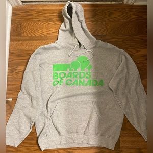 Boards of Canada Logo Large Hoodie on Gildan Blank